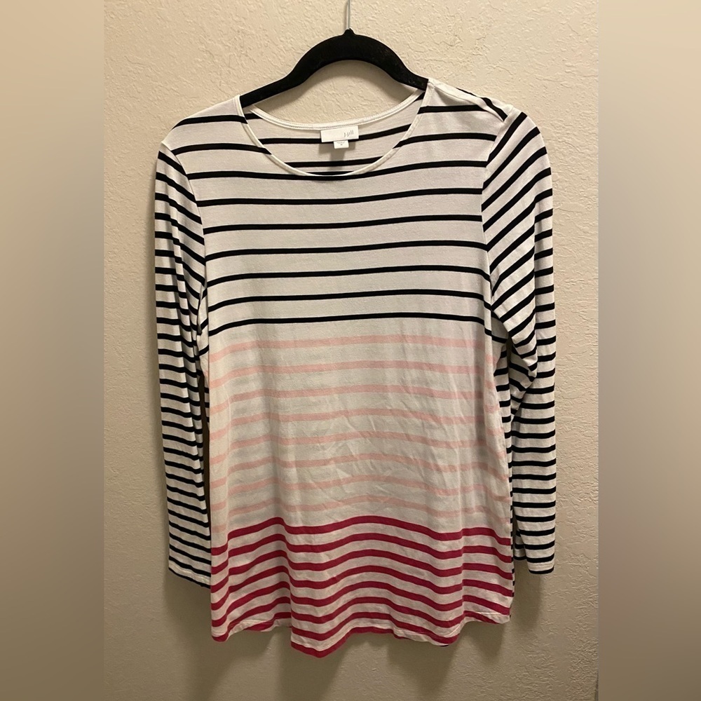 J. Jill striped multicolor top